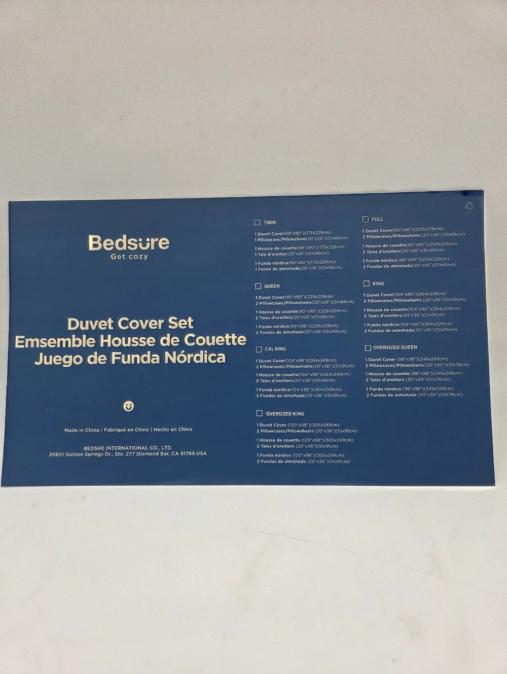 Bedsure Gray Duvet Cover and Two Pillow Cases Size Full